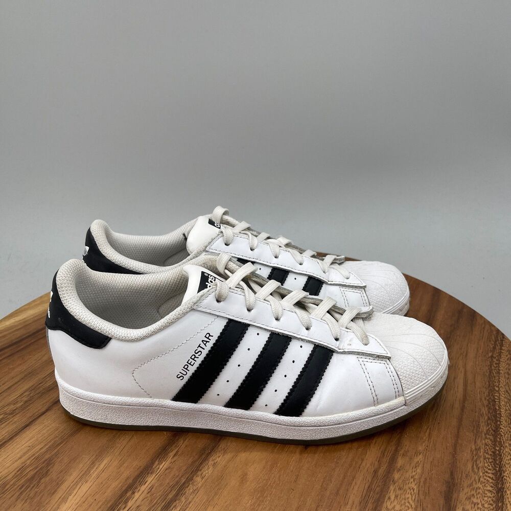 Adidas Superstar Foundation Shoes Youth Size 6.5 White Leather Shell Toe Casual